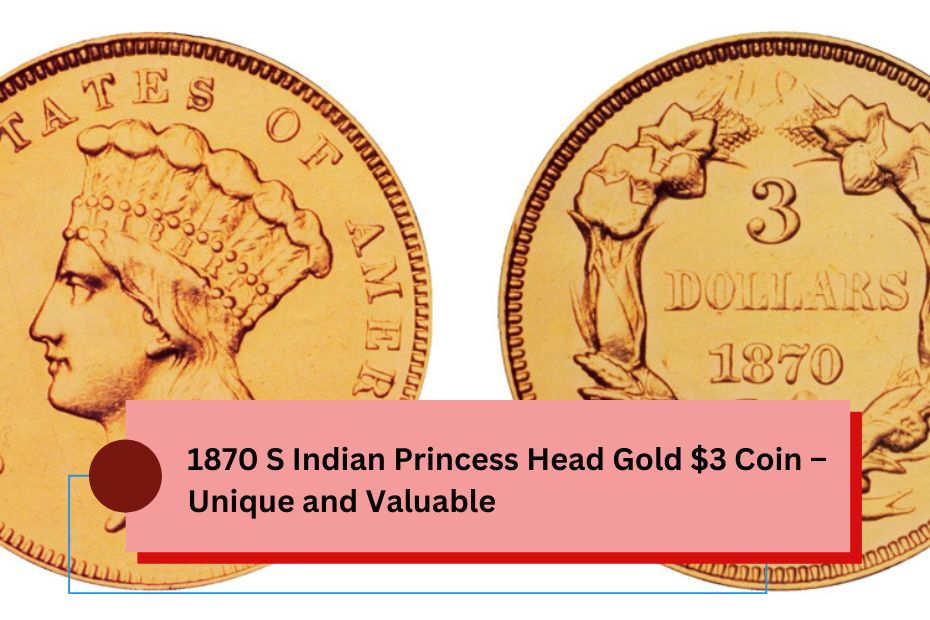 1870 S Indian Princess Head Gold $3 Coin – Unique and Valuable